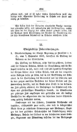 Obrigkeitliche Bekanntmachungen