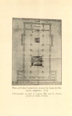 Plan of Cebú Cathedral