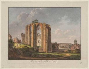 Die Ruine der Nicolaikirche in Bautzen im Norden der Stadt