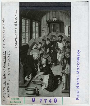 Meister des Hausbuches: Fusswaschung. Berlin, Staatliche Museen