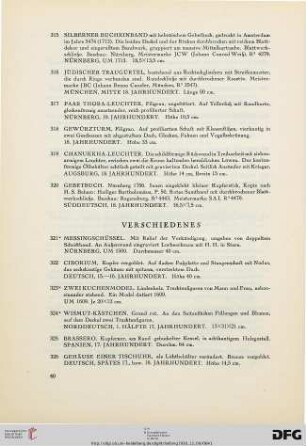 Verschiedenes (Nr. 321-340)