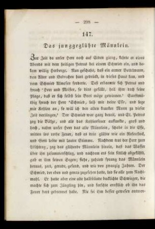 147. Das junggeglühte Männlein.