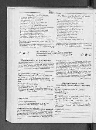 Gästezimmer für DDR- Besucher gesucht