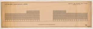 Augustusplatz, Leipzig Ostseite: Ansicht Neubauten Ostseite 1:200