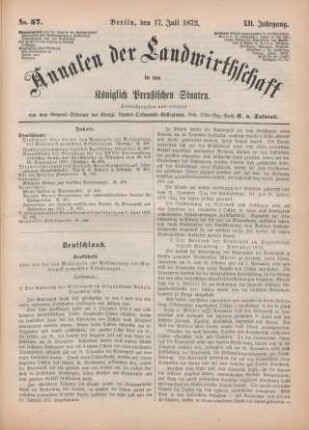 No. 57. Berlin, den 17. Juli 1872. XII. Jahrgang.