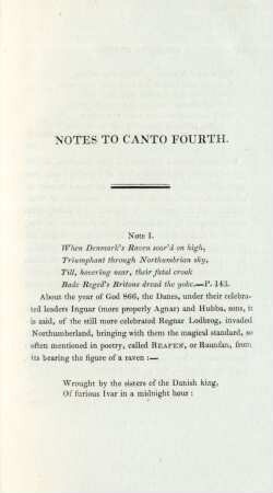 Notes to Canto Fourth