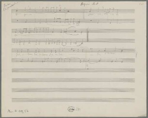 Liturgische Sätze über altevangelische Kyrie- und Gloria-Weisen, Sketches, Coro, op.13, LüdD p.443 - BSB Mus.N. 119,56 : [without title]
