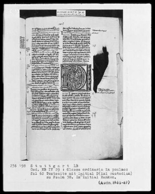 Petrus Lombardus — Initiale D (ixi custodiam), Folio 62recto