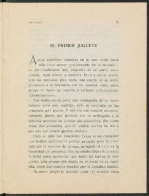 El primer juguete