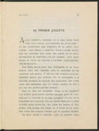 El primer juguete