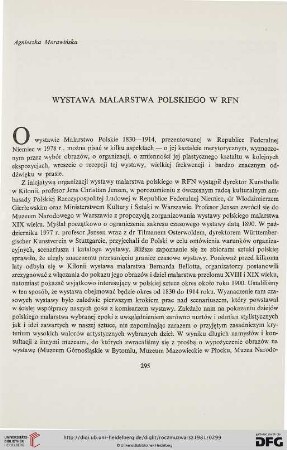 25: Wystawa malarstwa polskiego w RFN