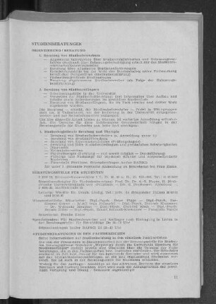 Studienberatungen