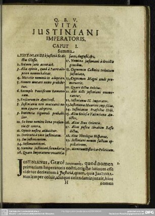 Vita Justiniani Imperatoris