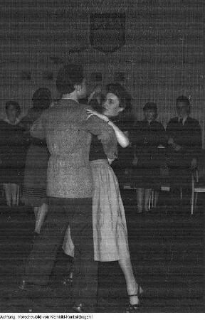 Dresden, Tanzstunde im Jugendklubhaus "Rudi Arndt", 1956