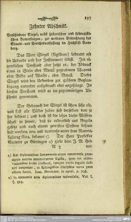 Zehnter Abschnitt