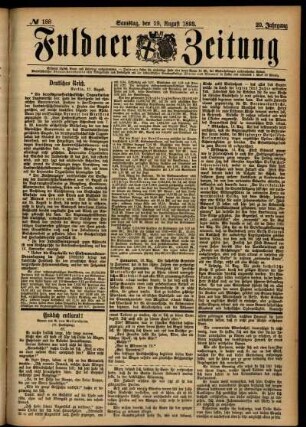 Ausgabe vom Samstag, den 19. August 1893.
