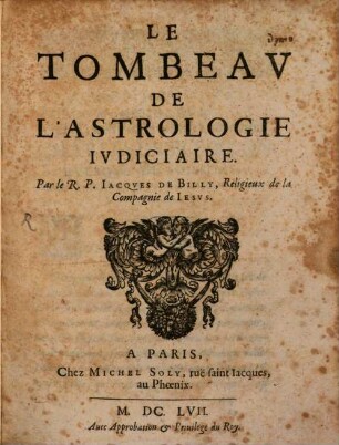 Le tombeau de l'astrologie judiciaire