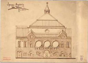 Hofmann, Theobald; Magdeburg; Synagoge - Ansicht