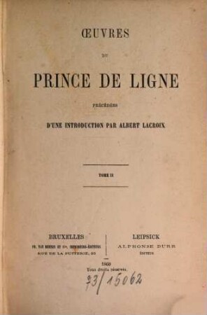Oeuvres du Prince de Ligne, 2