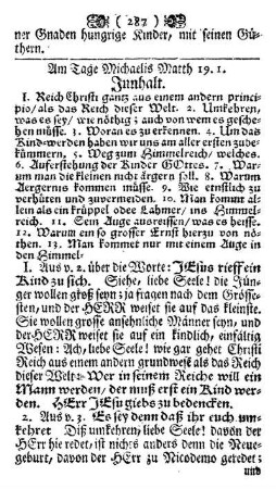 Am Tage Michaelis Matth. 19.1