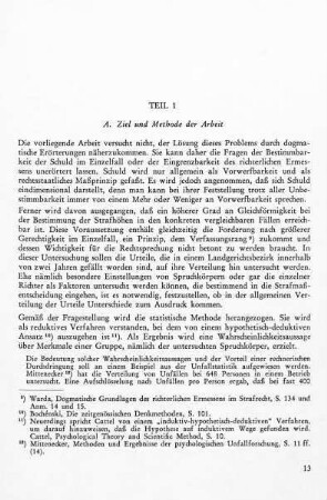 A. Ziel und Methode der Arbeit