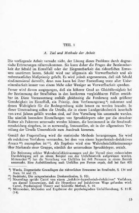 A. Ziel und Methode der Arbeit