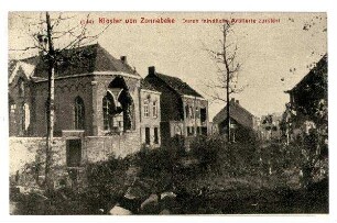Nummerierte Kriegs-Erinnerungs-Karte: Nr. 144: Kloster von Zonnebecke