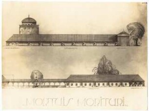 Hauptfriedhof, Dortmund: Ansichten Hauptgebäude, Leichenhalle, Kalthaus, Wartehalle, Verwaltung