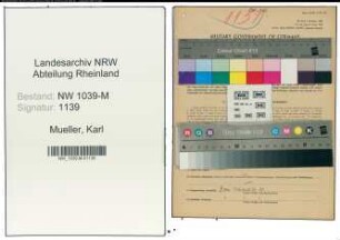 Entnazifizierung Karl Mueller , geb. 22.03.1906 (Pfarrer)