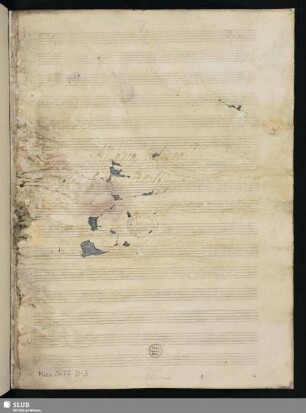 Masses - Mus.2477-D-3 - restauriert : orch - F; MülH 155/8