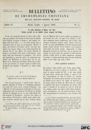 Nr. 4 (Luglio e Agosto 1868)