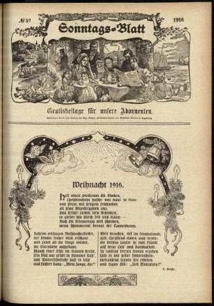 Ausgabe vom Sonntag, den 24. Dezember 1916.