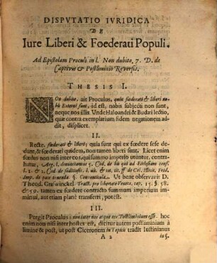 Disp. iur. de iure liberi et foederati populi