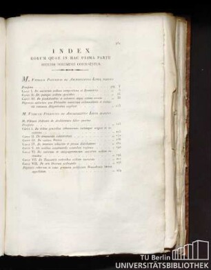 Index eorum quae in hac prima parte secundi voluminis continentur.