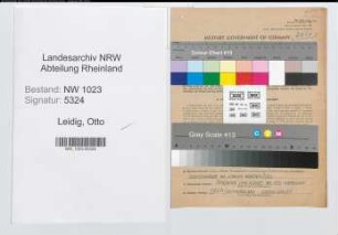 Entnazifizierung Otto Leidig , geb. 01.05.1900 (Ingenieur)