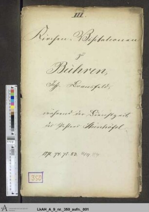 Bühren: Visitationsakten