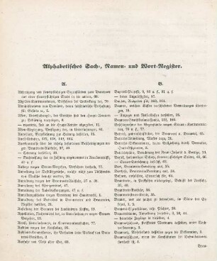 Alphabetisches Sach-, Namen- und Wort-Register