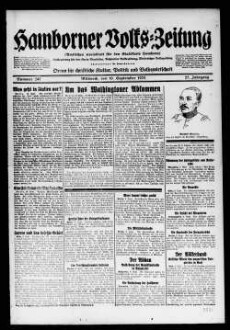 Hamborner Volks-Zeitung. 1911-1929