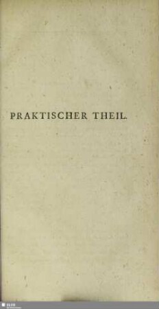 Praktischer Theil
