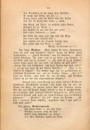 Der listige Richter.