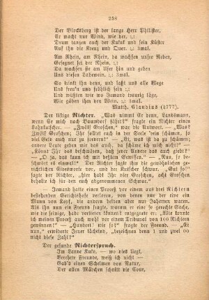 Der listige Richter.