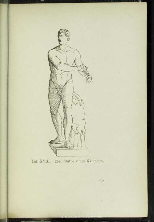 Taf. XVIII. 258. Statue eines Kämpfers