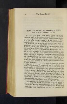 How to Increase Britains Agricultural Production.