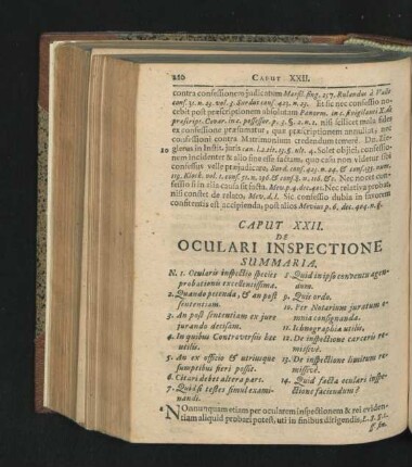 Caput XXII. De Oculari Inspectione.
