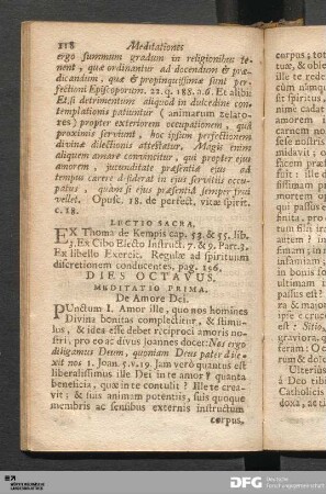 Meditatio Prima. De Amore Dei.