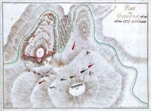 WHK 20 Russisch-Türkischer Krieg: Plan der Belagerung von Ussitza 1737