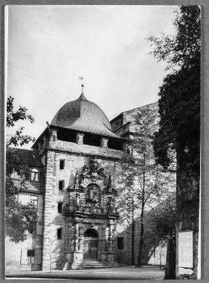 Am Georgentor der Plassenburg in Kulmbach