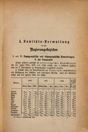 General-Bericht über die Sanitäts-Verwaltung im Königreich Bayern. 8. 1870/72. - 1874