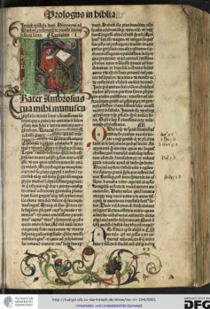 Incipit epistola beati Hieronymi ad Paulinum presbyterum de omnibus divinis historie libris.