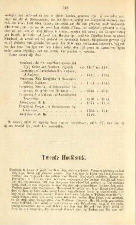 Tweede hoofdstuk. Siroeboed le keizer of vorst van Java. ...